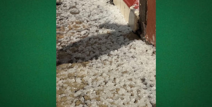 Granizada cubre la zona metropolitana