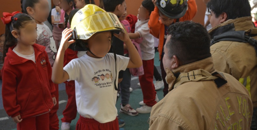 Simulacro de incendio en San Ciro de Acosta