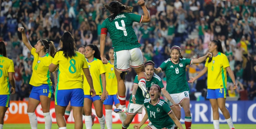 PEGÓ LA SELECCIÓN MEXICANA FEMENIL A BRASIL