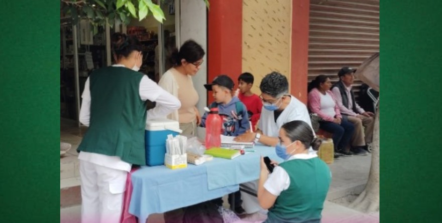 Instalan módulos de vacunación preventiva