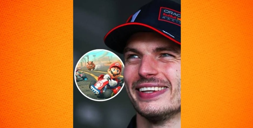 SE ENTRENA VERSTAPPEN JUGANDO MARIO KART