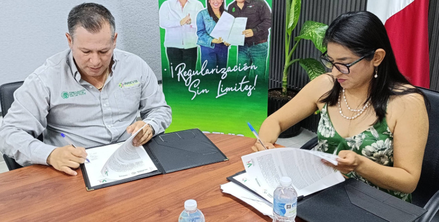 Firman convenio en Villa Hidalgo