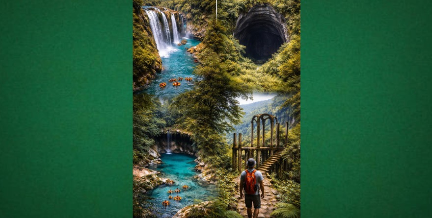 En verde, los parajes turísticos de la región