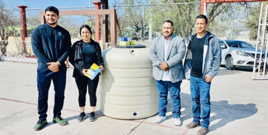 Villa de la Paz entrega materiales a Telesecundaria