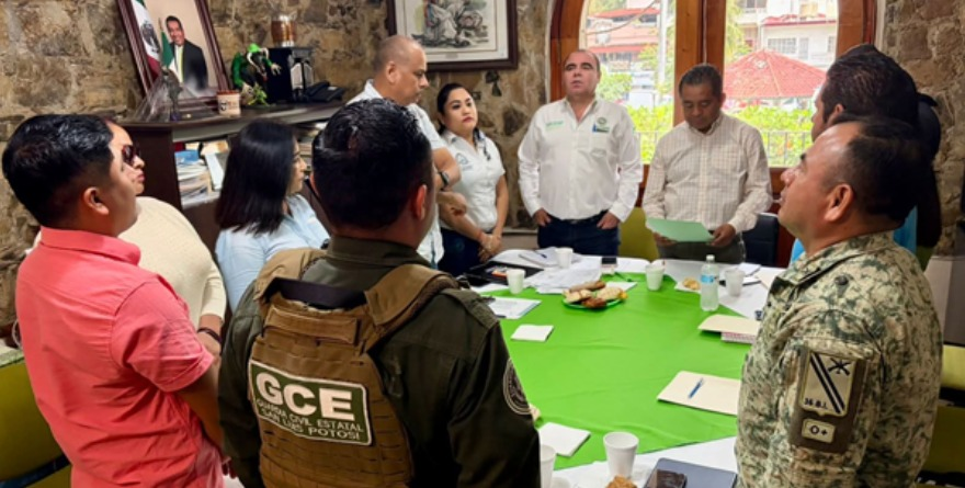 Fortalecen coordinación de seguridad en Tamazuchale
