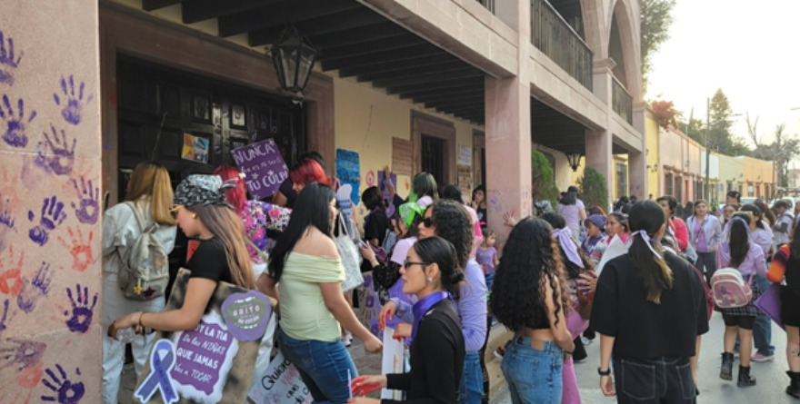 Mujeres exigen mayor seguridad en Matehuala.