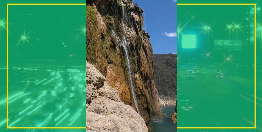 Sequía y explotación, seca cascada Tamul