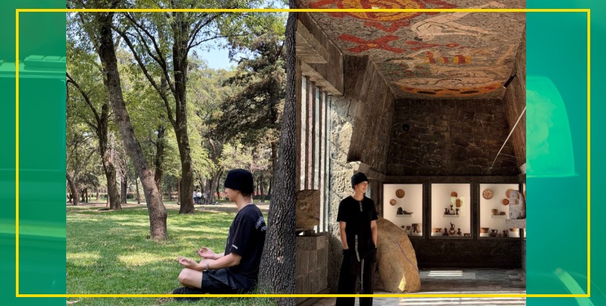 Lider de BTS visita el Museo Anahuacalli
