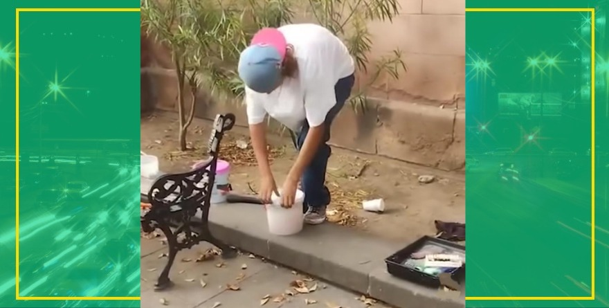 Joven repara daños en iglesia del Saucito
