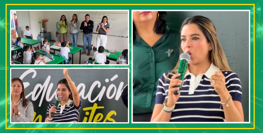 Ruth González Silva entrega obras de infraestructura educativa en El Naranjo 