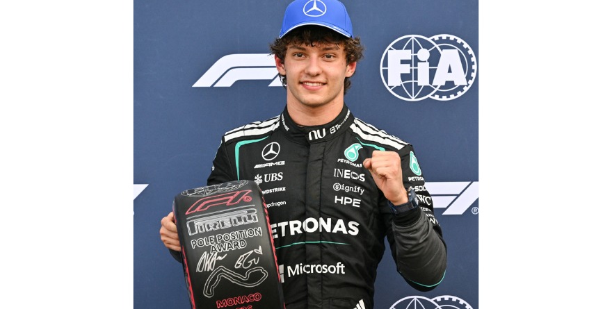 ARREBATA ANTONELLI POLE POSITION A VERSTAPPEN EN MÓNACO