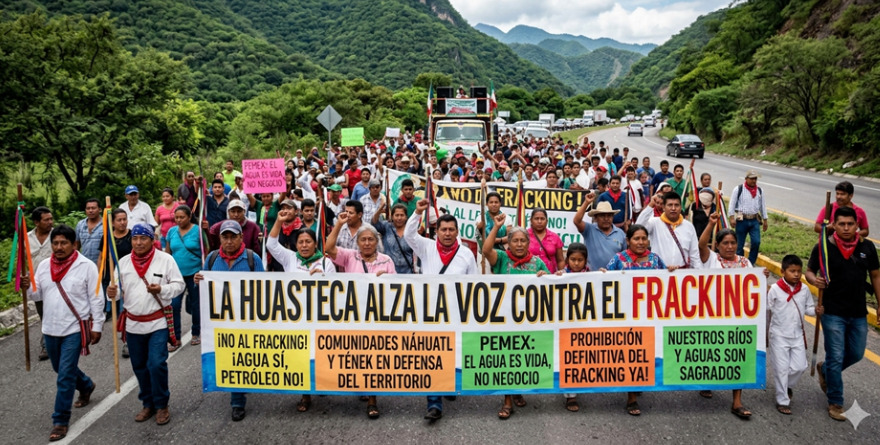 Huasteca alza voz contra fracking