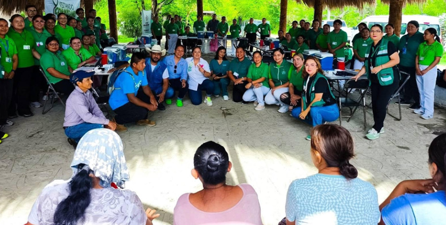 Salud llega a comunidades con visitando corazones