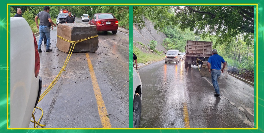 Un desafío retirar roca monumental