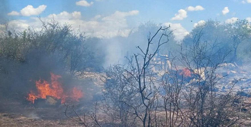 Controlan incendio en Ojo de Agua