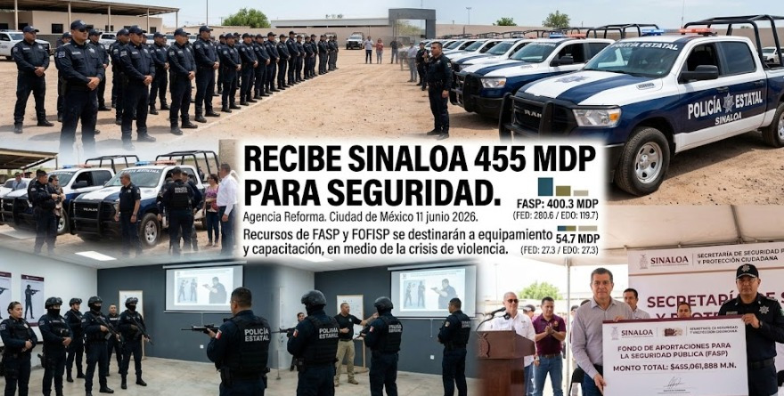 RECIBE SINALOA 455 MDP PARA SEGURIDAD