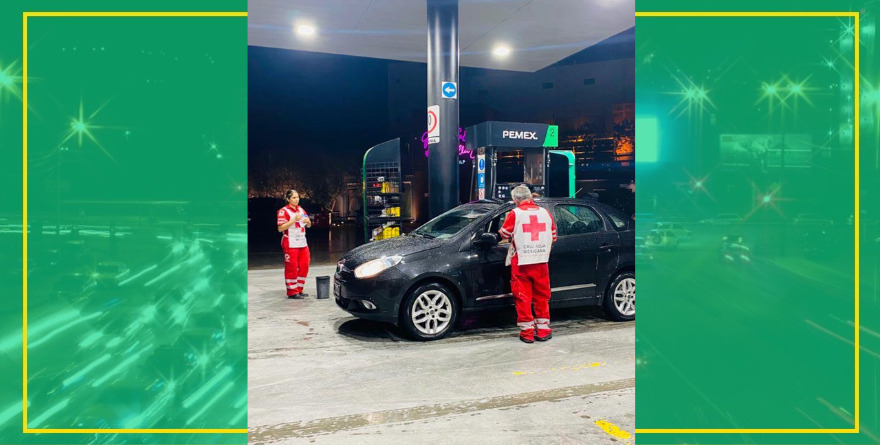 Cruz Roja Matehuala recauda 81 litros de gasolina