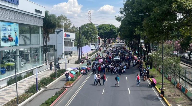 SE DILUYE PROTESTA DE LA CNTE EN TLALPAN RUMBO AL ESTADIO