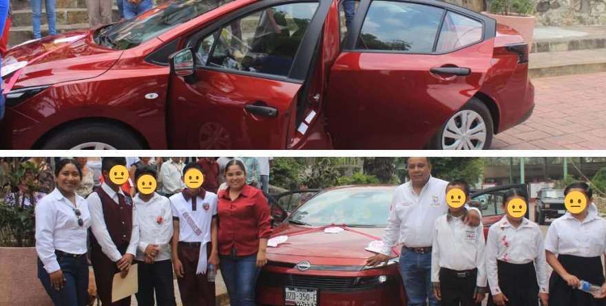 Usan carro de traslados médicos para paseos en Huehuetlán