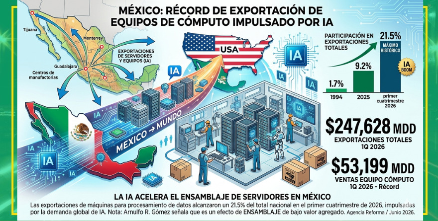 IMPULSA IA EXPORTACIÓN DE EQUIPOS DE CÓMPUTO