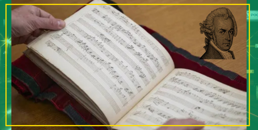 Hallan partitura oculta de Mozart