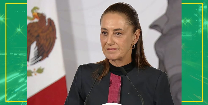 DEFIENDE SHEINBAUM ORGULLO NACIONAL DESDE FRONTERA