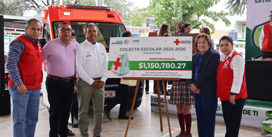 Entregan donativo histórico a Cruz Roja