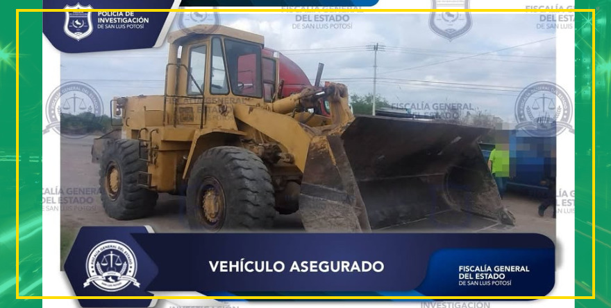 Recuperan tractor robado en Rioverde