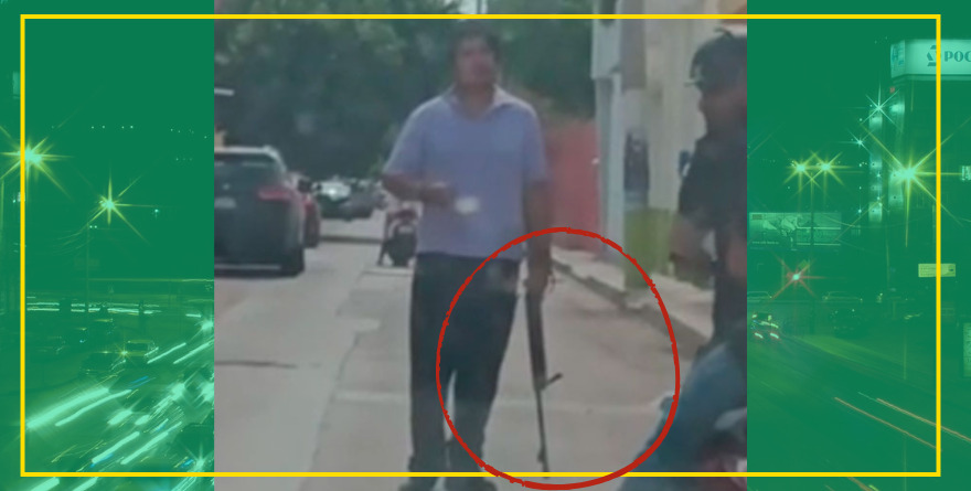 Hombre con rifle de juguete desata el pánico