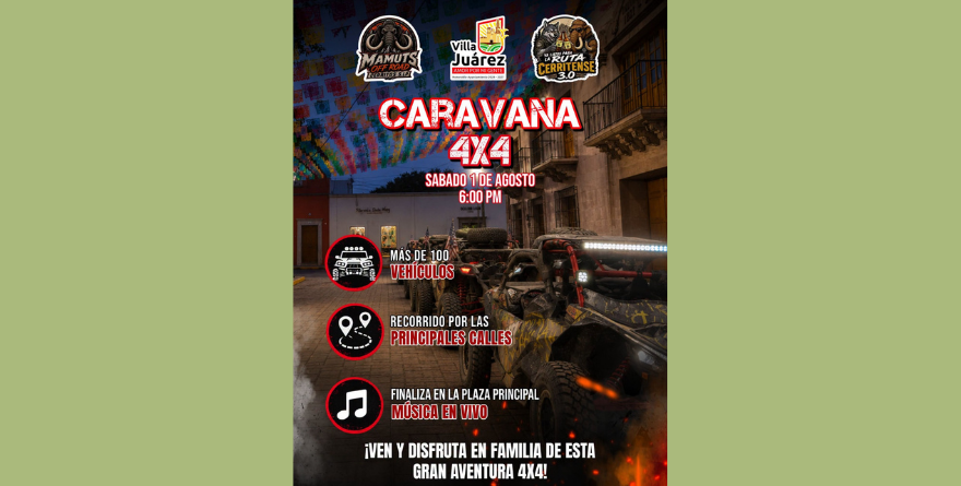 ALCALDESA DE VILLA JUÁREZ IMPROVISA EVENTO 4X4 Y PONE EN RIESGO A LAS FAMILIAS DE VILLA JUÁREZ