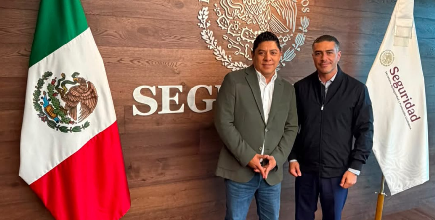 Ricardo Gallardo y García Harfuch reforzarán las carreteras de SLP