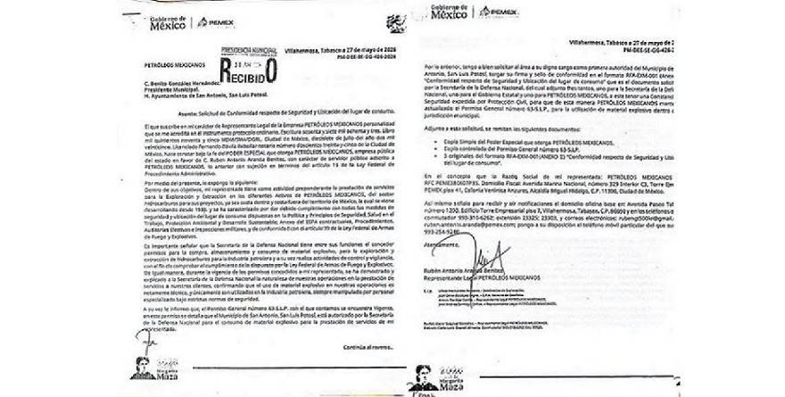 Exhiben oficio de Pemex; rechazan avalar proyectos vinculados al fracking