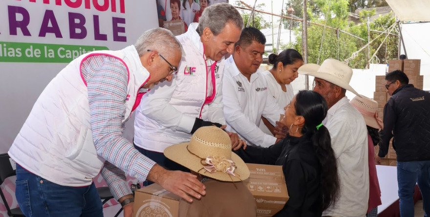 ENTREGAN TRES MIL DESPENSAS PARA EL BIENESTAR EN PUEBLA