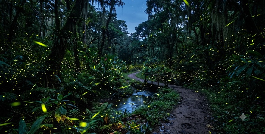 Luciérnagas iluminan parajes de Rioverde