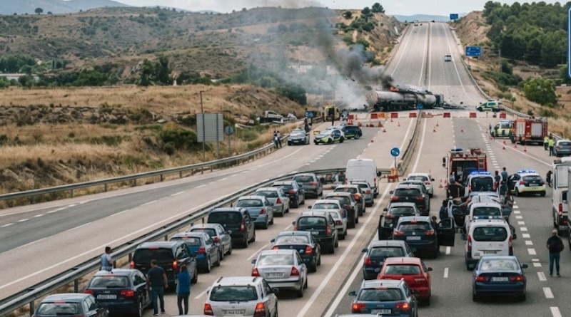 VUELCA PIPA CON 40 MIL LITROS DE GASOLINA EN SINALOA