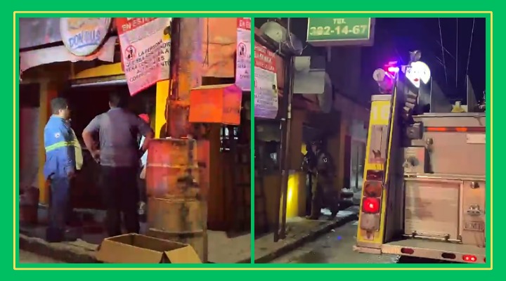 Apagón casi quema negocio de comida “Don Gus” en Valles
