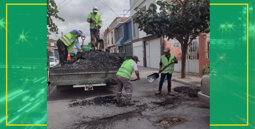 Refuerzan bacheo en colonias de Soledad
