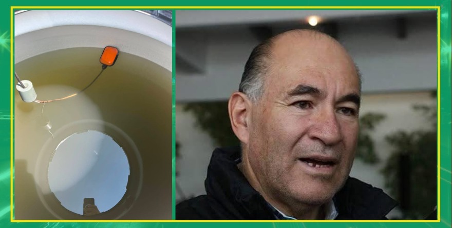 Agua turbia y alcalde de gira
