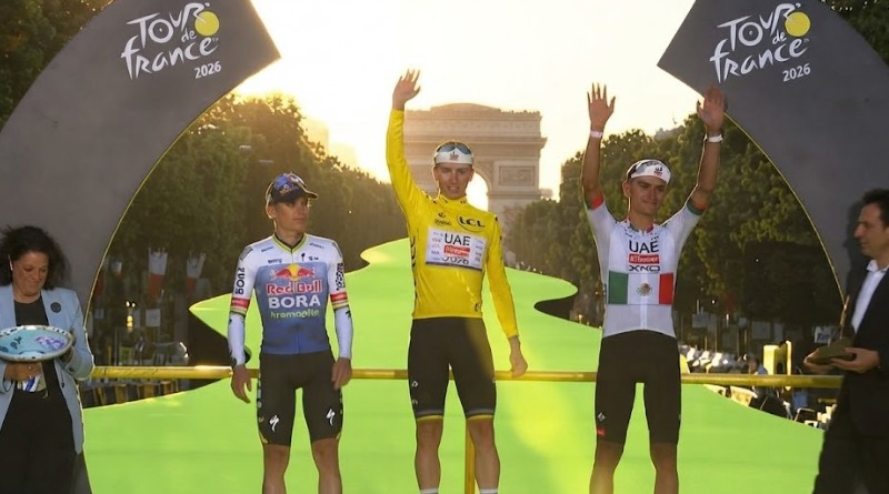 CONCRETA ISAAC DEL TORO EL TERCER PUESTO DEL TOUR DE FRANCIA