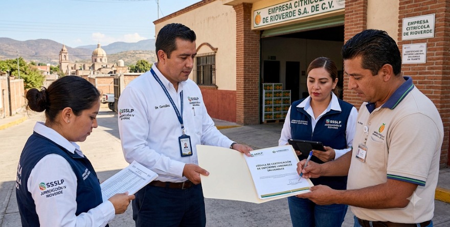 Certifican entornos de trabajo potosinos