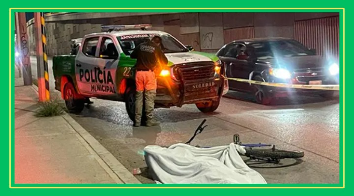Ciclista muere atropellado por vehículo fantasma en la carretera a Rioverde