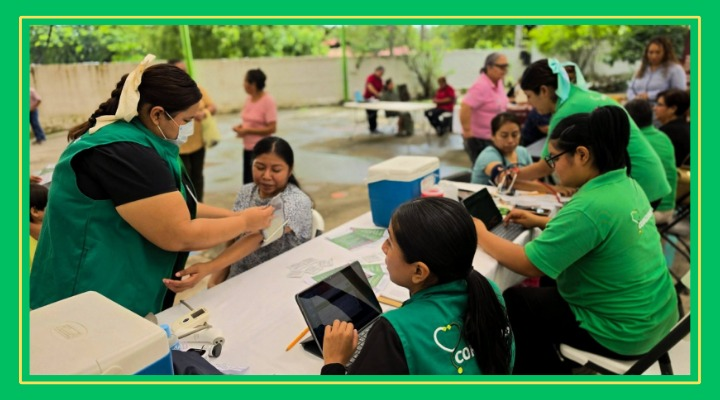 Llevan brigada médica y servicios gratuitos al ejido San Felipe en Valles