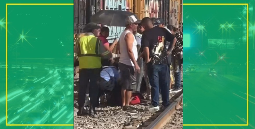 ¡Le quiso ganar al tren! cinco heridos