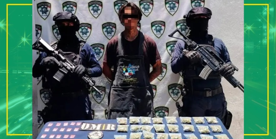 Cae diablero con droga en Abastos