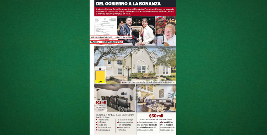 TIENEN MANSIÓN EN EU EX JEFES DE ADUANAS
