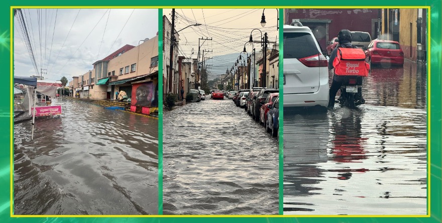 Aguacero paraliza la capital