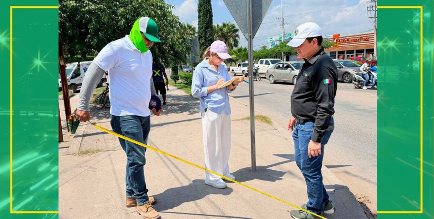 Especialistas miden terreno en Rioverde