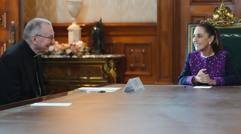 INSISTIRÁ SHEINBAUM EN INVITAR AL PAPA LEÓN A MÉXICO
