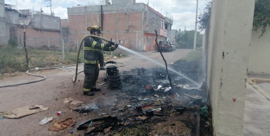 Atiende Bomberos incendio en Loma Bonita