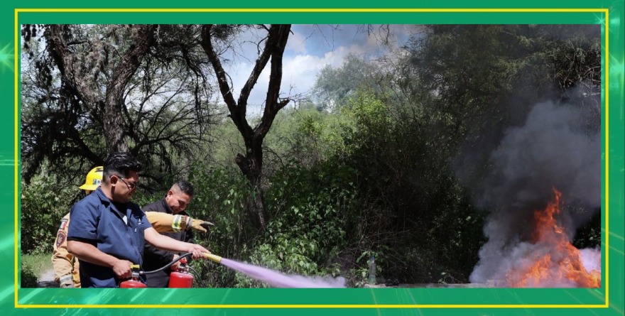 Capacitación de brigada contra incendios